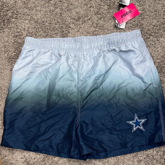 FOCO Blue Gradient NFL Men's Hybrid Shorts - Picture 1 of 6